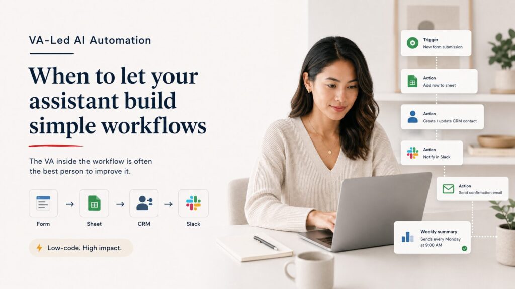 VA-Led AI Automation Workflow Building